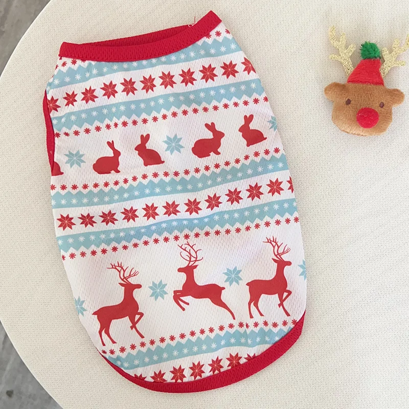 Christmas Dog Clothes Cotton Clothing Hoodies for Small Dogs Cats Vest Shirt Puppy Dog Costume Chihuahua Outfit Dogs Gifts - imagen 2