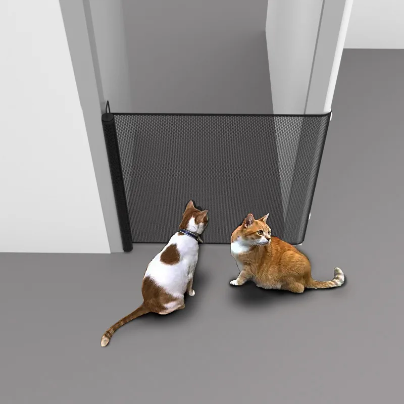 Barras retráctiles para puerta de mascotas, gabinete para perros y gatos, divisor de escaleras Interior, barra de red de seguridad doméstica, productos para mascotas, suministros, accesorios - imagen 3