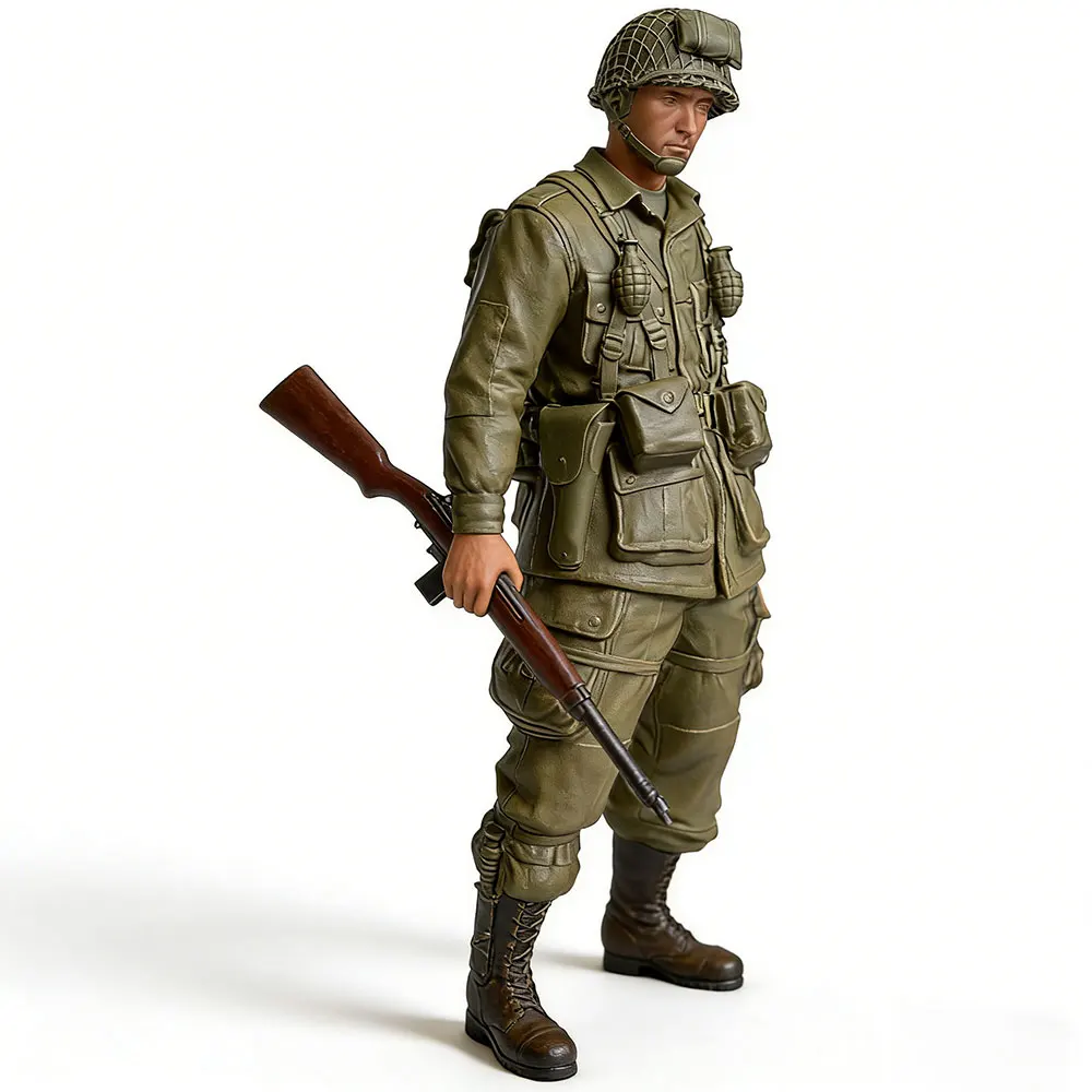 Figura soldado resina miniatura sin pintar para rol y coleccionismo - imagen 5