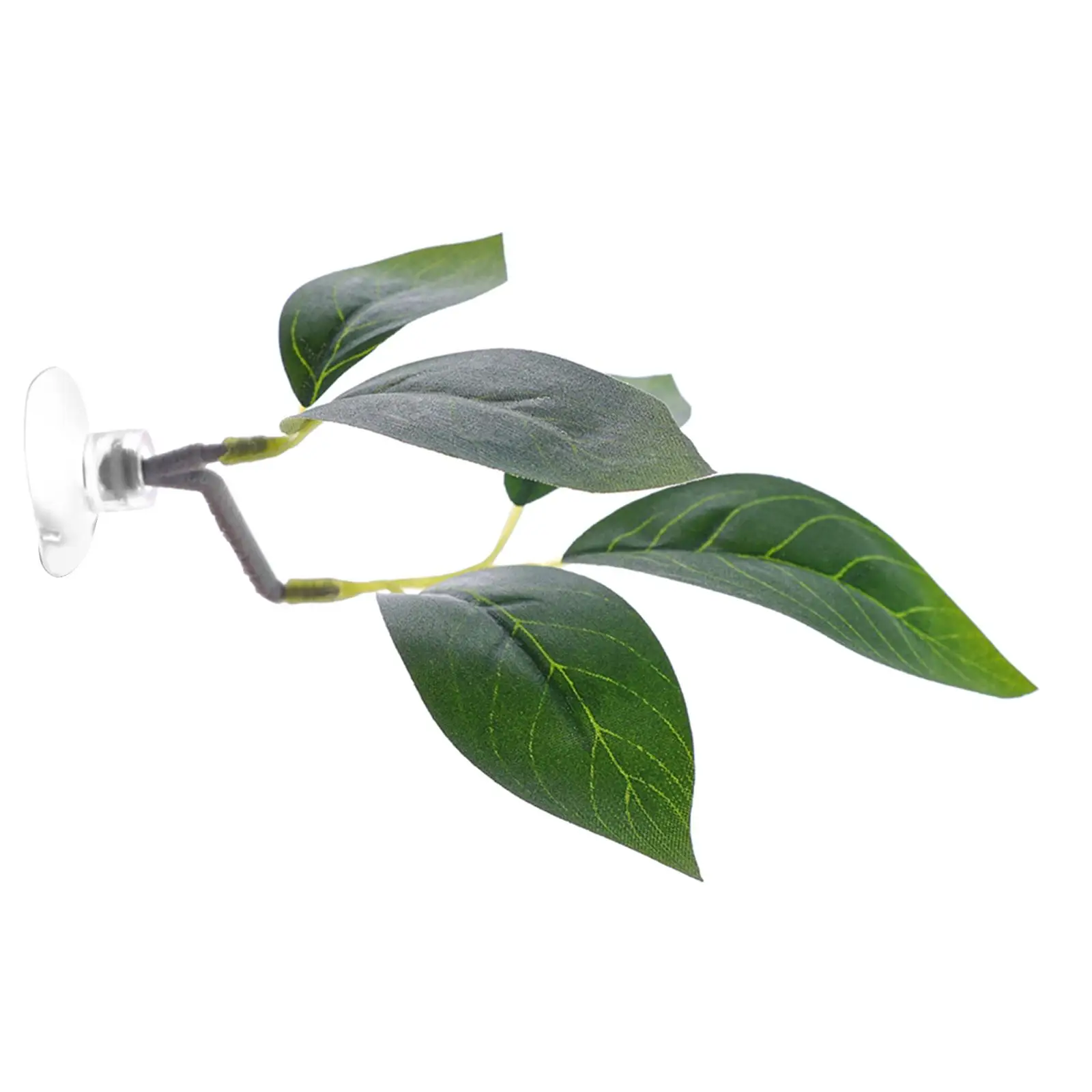 Almohadilla de hojas de pescado Betta para adorno de acuario de peces, práctica con ventosa, decoración simuladora de acuario de hábitat para cría y descanso