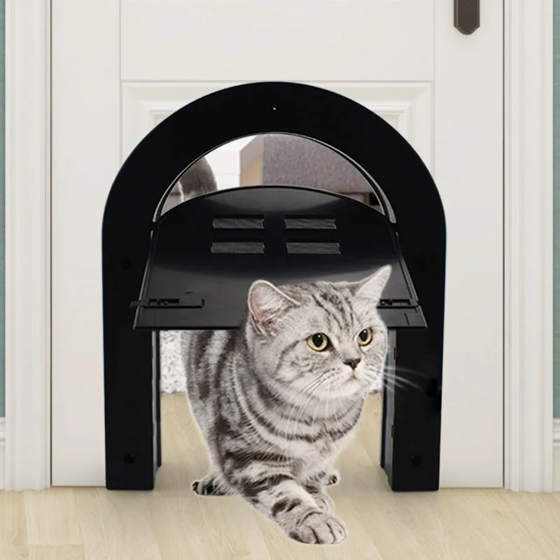 Puerta arqueada de plástico para gatos y perros pequeños – Acceso mascota - imagen 2