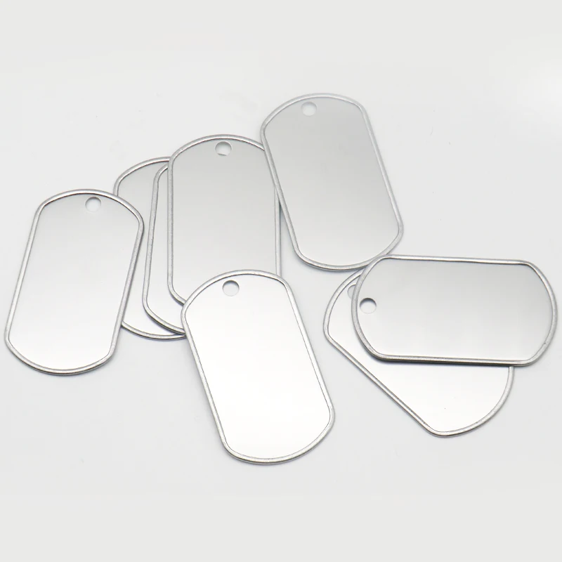 20 piezas placa de acero inoxidable etiquetas de identidad del ejército militar etiquetas para hombres collar collar de personalidad etiquetas de identificación de perro para hombres colgante - imagen 3