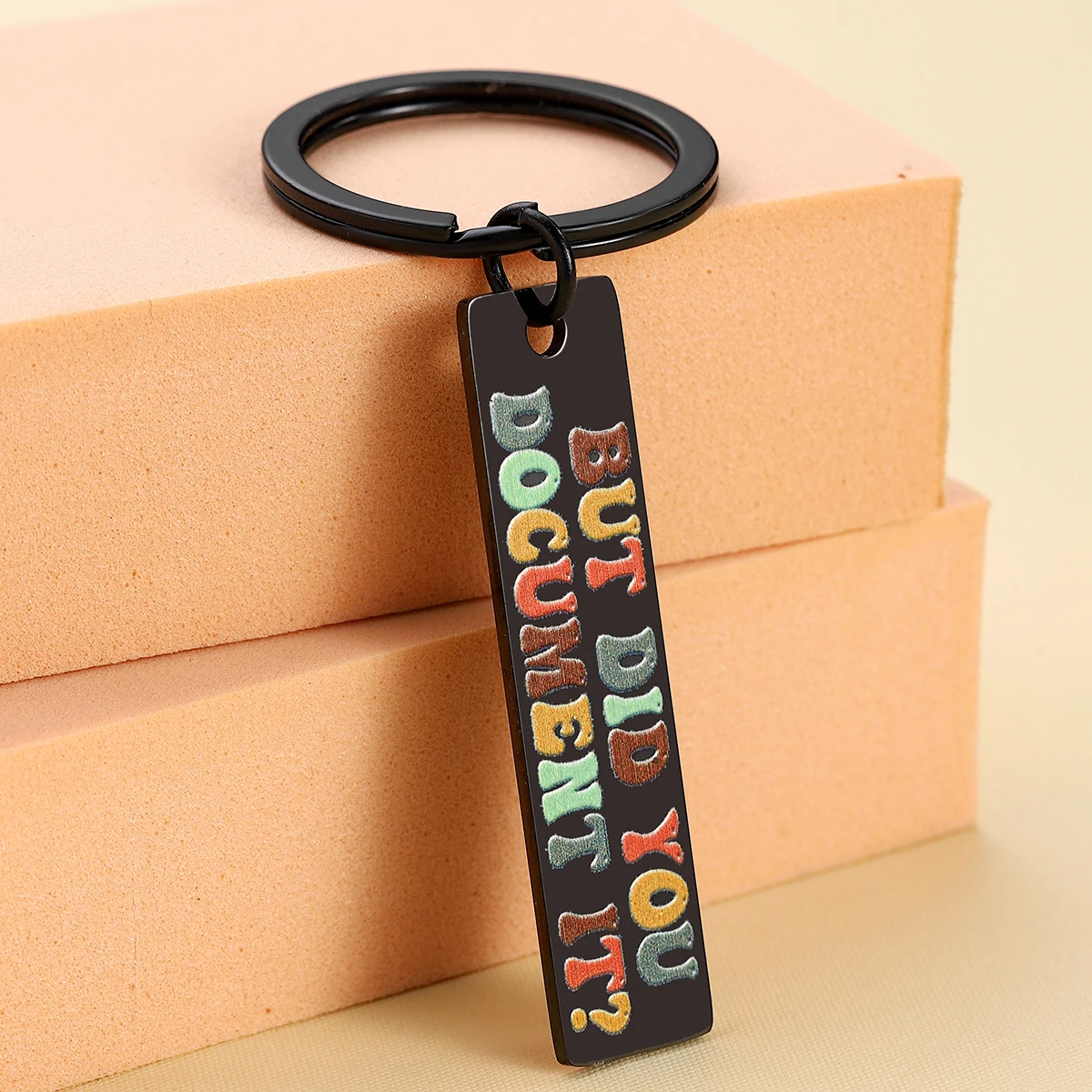 Llavero "But You Did", regalo de agradecimiento de escritorio de oficina, regalo de oficina para compañeros - imagen 5