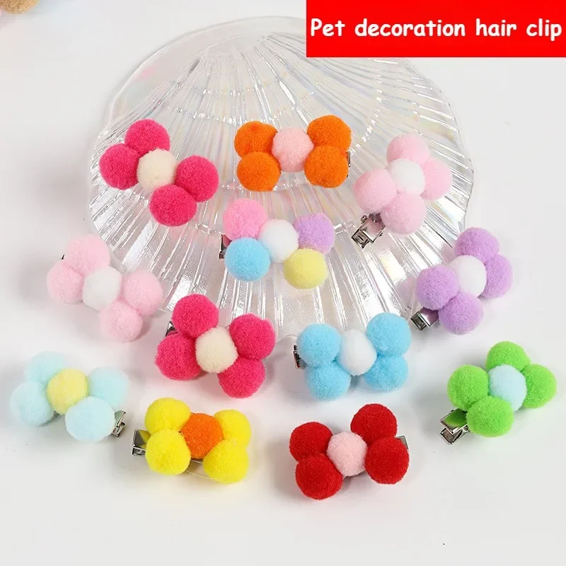 Accesorios para el cabello para perros, pinzas para el pelo con lazo para perros y gatos, productos de aseo, lazos para el pelo para cachorros, 6 uds. - imagen 2