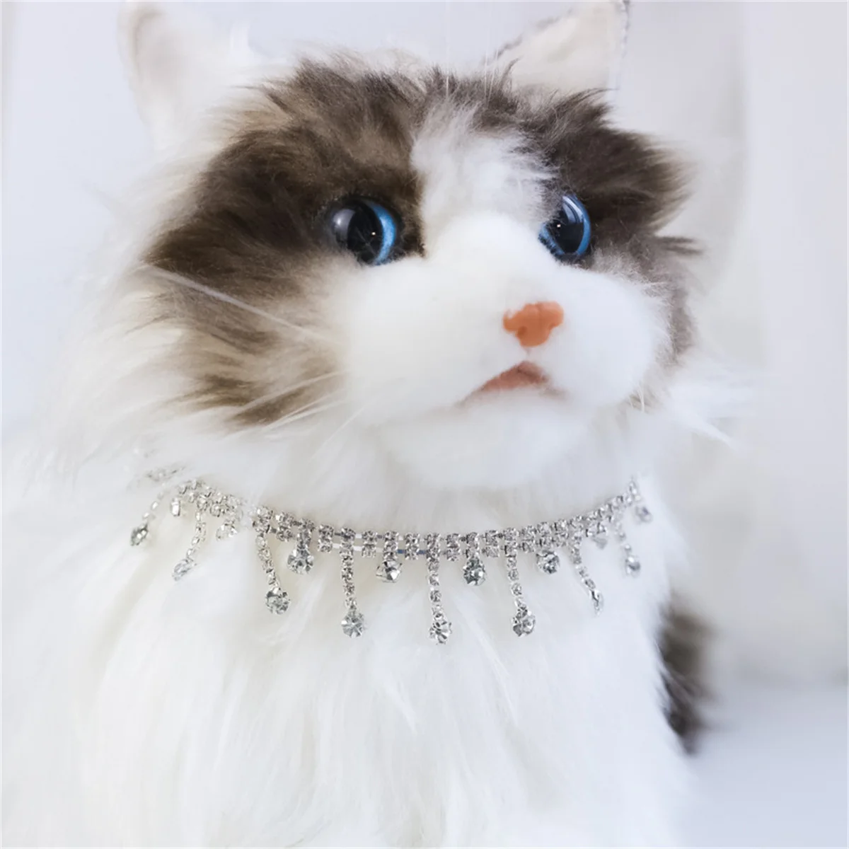 Collar de diamante para gatos y perros - colgante de cristal lujoso - imagen 2