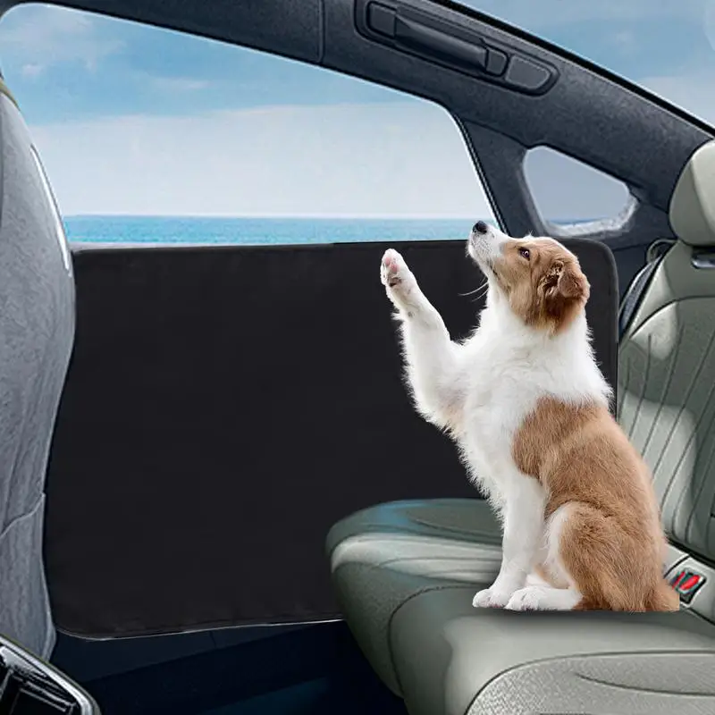Protector de puerta de vehículo para perros, Protector de puerta de perro Oxford 600D, antiarañazos, impermeable, 2 piezas, Protector de coche para perros, antideslizante lateral - imagen 3