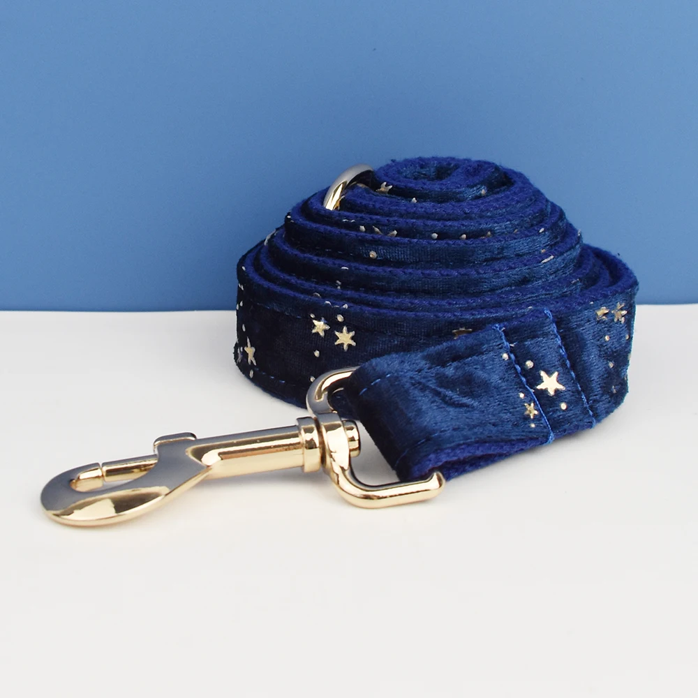 Collar de perro de sublimación de flores de fondo negro con logotipo de diseño personalizado, correas, arnés, conjunto de lazo Star01, accesorios de moda de lujo para mascotas - imagen 5