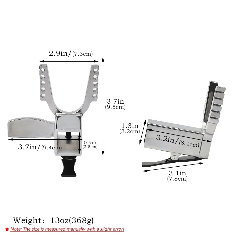Cabeza de tirachinas especial para tirachinas grandes, accesorios de tirachinas largos caseros DIY, cabeza de tirachinas tipo botón de tubo cuadrado - imagen 2