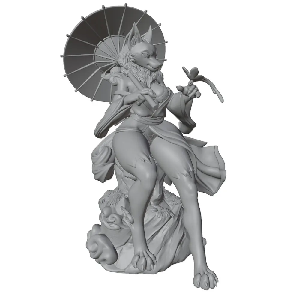 Miniatura decorativa 1/24 gris para pintar – Figura anime coleccionismo - imagen 2