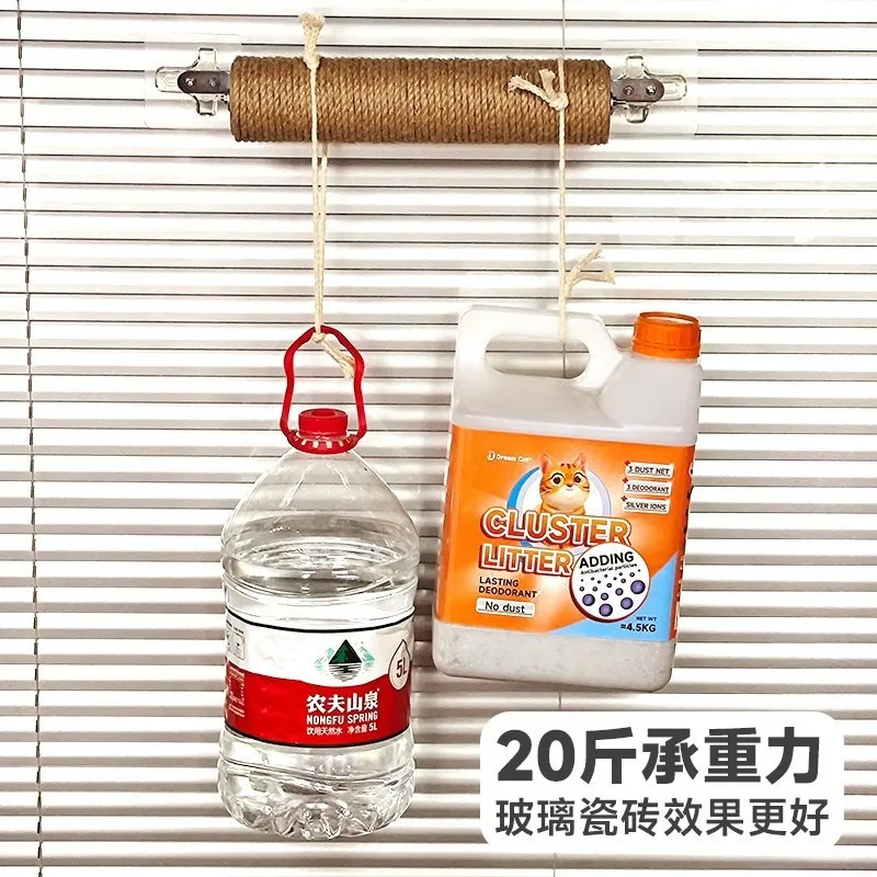 Marco de escalada para gatos, juguete para mascotas, loco, resistente a los arañazos, Simple, se puede pegar en cualquier lugar, sin perforaciones, columna rascadora para gatos adjunta en la pared - imagen 3