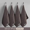 4pcs Brown