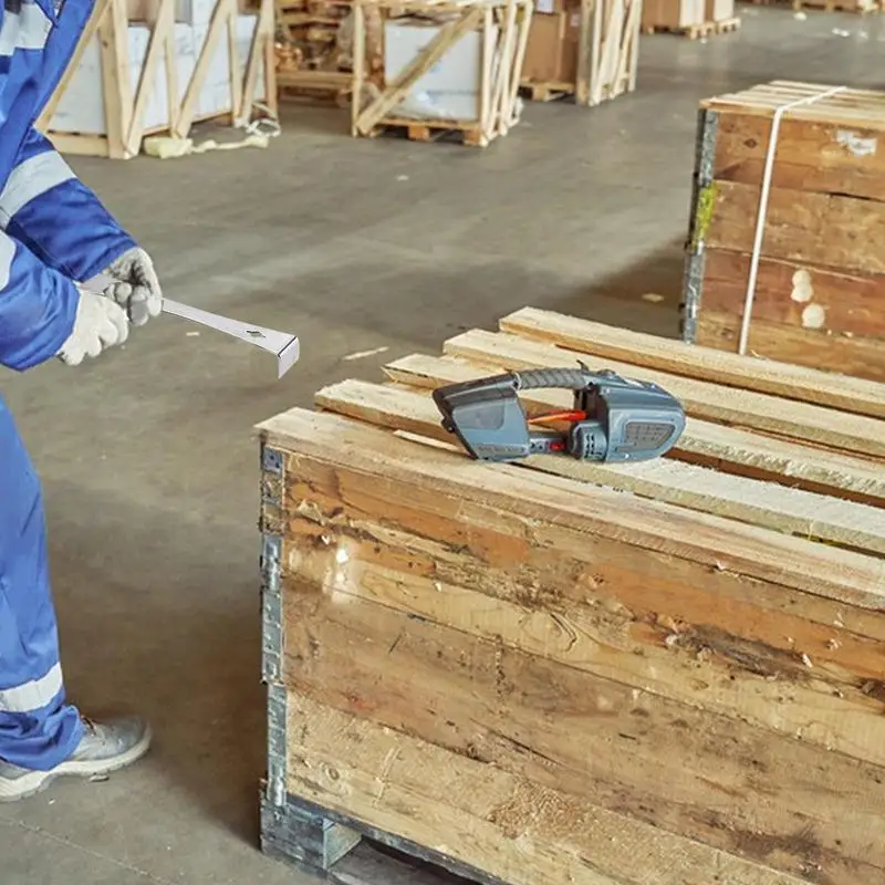 Herramienta de barra de palanca de Metal, de Metal plano raspador, extractor de uñas, barra de cuervo de Metal resistente, práctica barra de palanca de bolsillo y extractor de uñas para - imagen 3