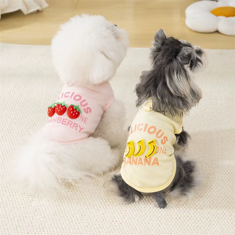 Chaleco sin mangas capucha frutas 3D perros pequeños - imagen 3