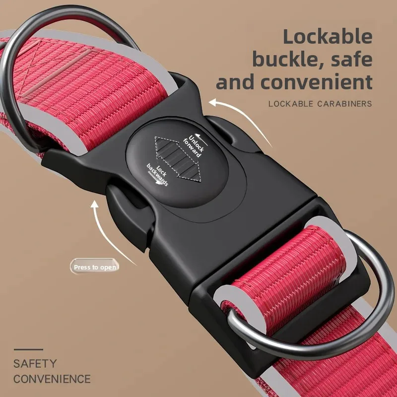 Nuevo Collar para gatos, collares ajustables para perros medianos y grandes, Collar reflectante antipérdida para mascotas, productos para mascotas - imagen 4