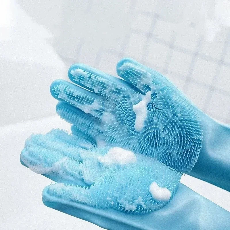 Guantes de silicona para depilación de mascotas, guantes de ducha para limpieza de belleza y masaje, guantes de ducha para perros y gatos, masaje antimordeduras y arañazos - imagen 4