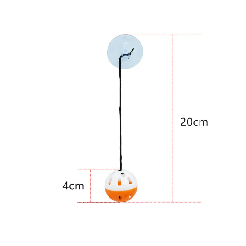 Juguete de lagarto para mascotas, juguete de reptiles, Bola de campana con ventosa y cuerda, lagarto, Animal pequeño, dragón barbudo, suministros de juguete - imagen 2