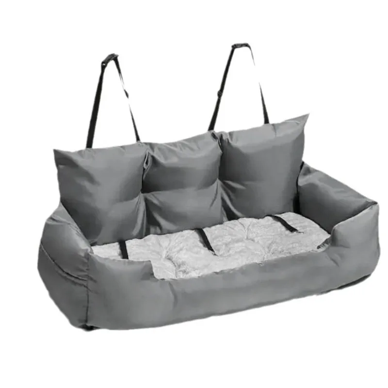 Casa de coche para mascotas, esteras de asiento de seguridad portátiles resistentes a la suciedad impermeables para perros, perrera antideslizante lavada desmontada y antiarañazos, producto para mascotas - imagen 4