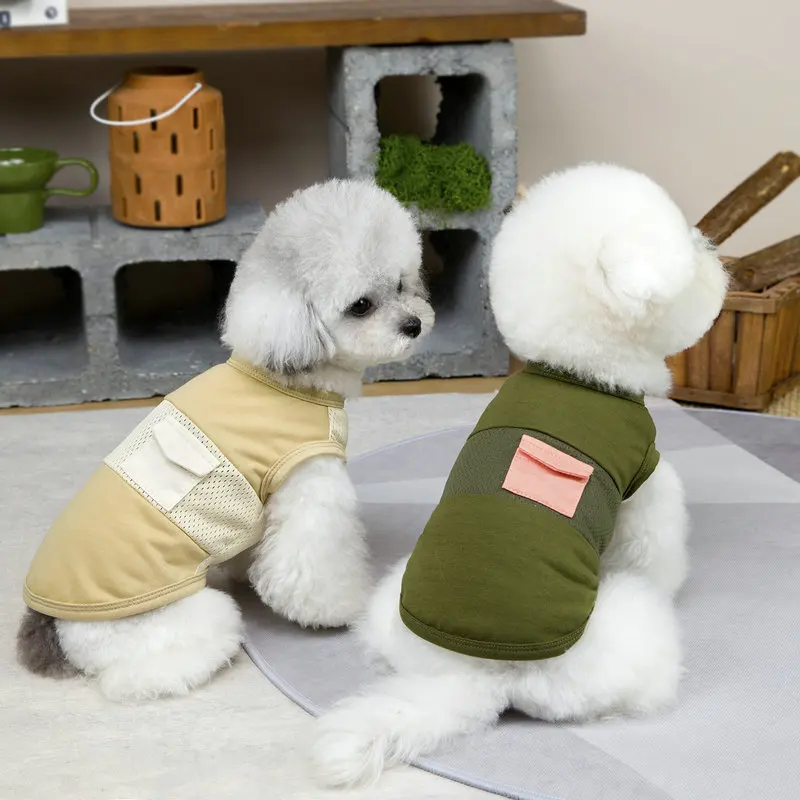 Chaleco malla sin mangas verano para perros Chihuahua Yorkie Dachshund