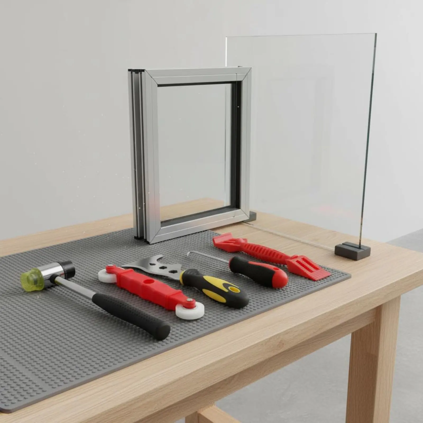 Juego de 5 herramientas para puertas y ventanas - mango antideslizante - imagen 3