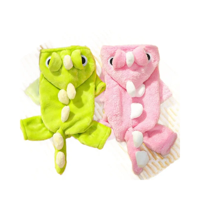 Mono de cuatro patas para otoño e invierno, chaqueta con capucha de felpa, abrigo para Gato, pantalones cálidos de cuatro patas, ropa para cachorros - imagen 5