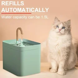 Fuente de agua automática silenciosa para gatos 2 en 1 con filtro