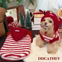 Abrigo invierno con capucha para perros pequeños Yorkshire y Bichón