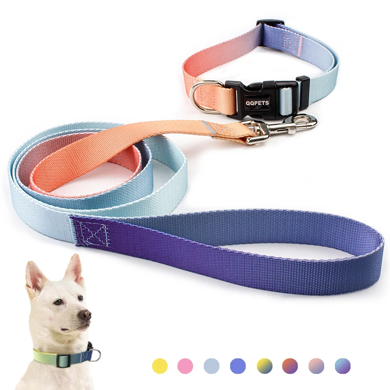 Correa de nailon ajustable para perro, Collar de tracción para perro, gato, adecuado para perros pequeños y grandes, Bulldog, Pugs Beagle - imagen 2