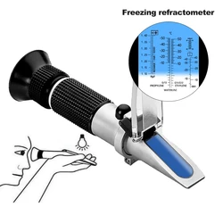 Refractómetro 4 en 1 para anticongelante – Probador de glicol de coche