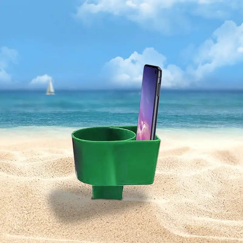 Posavasos de arena portátil para playa, portavasos de arena estable para playa, portavasos para bebidas - imagen 3