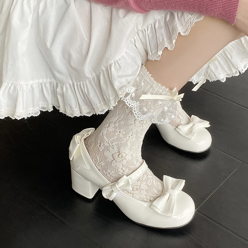 Zapatos Mary Jane para perros y gatos cómodos de charol, estilo lolita - imagen 2