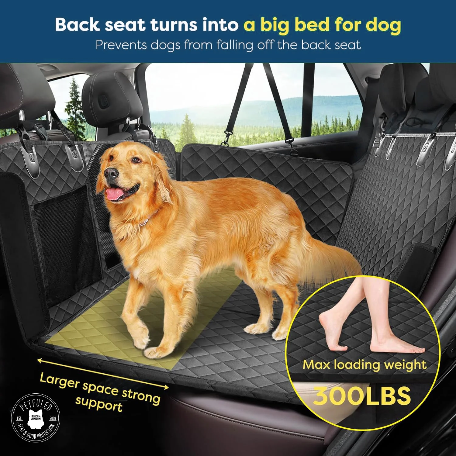 Hamaca rígida para perros – Extensión trasera de camioneta - imagen 4