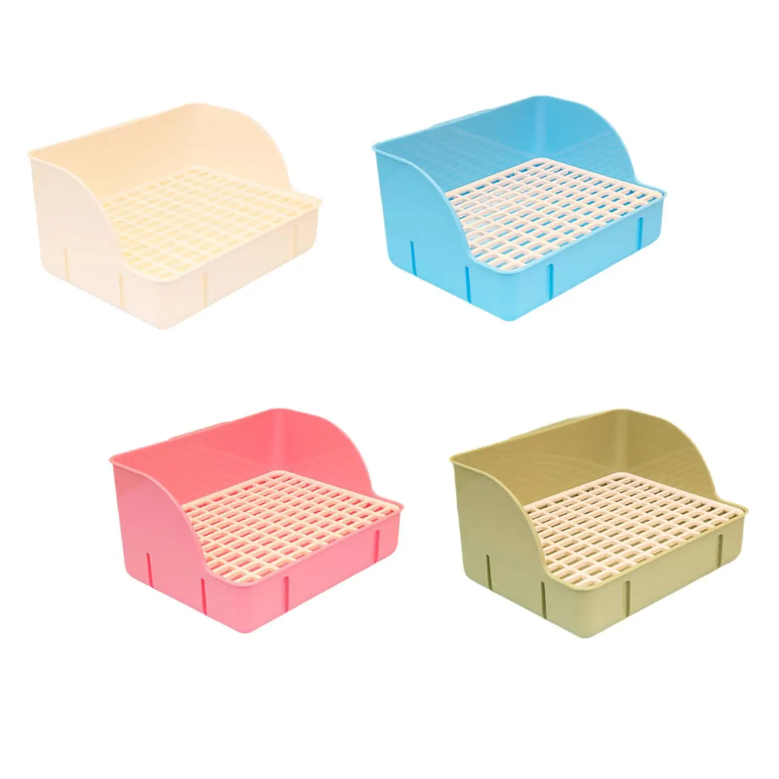 Rabbit Litter Pan for Cage Cage Toilet Bedding Box for Rat Ferret Guinea Pig
