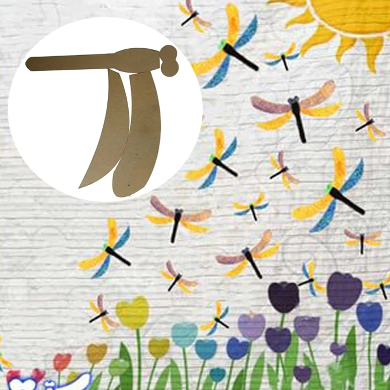 Plantilla para acolchar libélula Patrón de costura transparente Adecuado para manualidades de bricolaje, herramientas de costura de bordado duraderas para mantas, fundas de almohada, ropa, plantillas duraderas de costura compuesta esenciales para acolchar, plantillas de costura - imagen 3