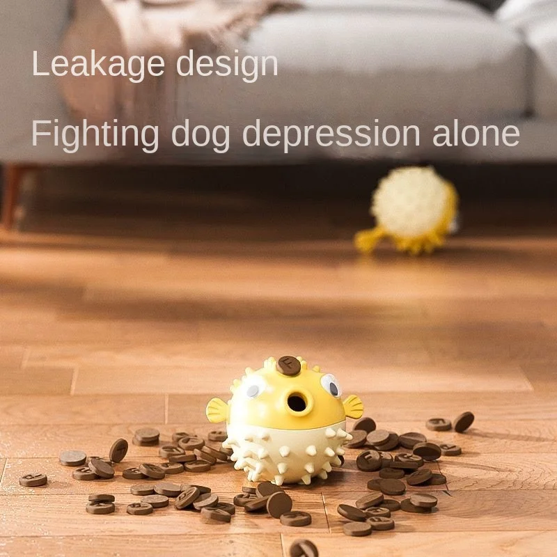 Bola dispensadora de golosinas de juguete rompecabezas para perros, diseño resistente a masticar para Corgi Teddy Golden Retriever, alivio del aburrimiento - imagen 4