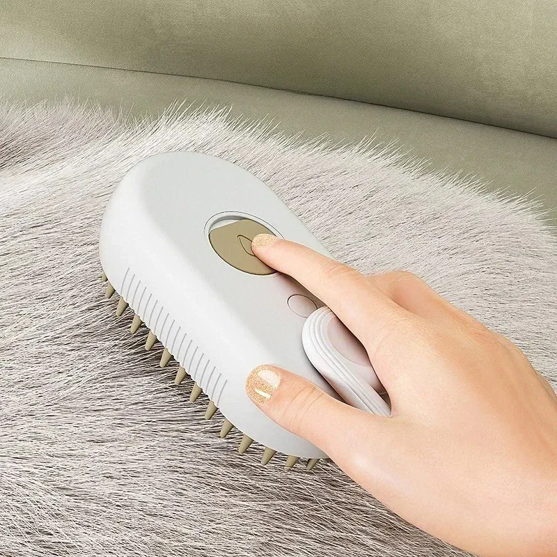 Cepillo vapor 3 en 1 para perros y gatos – Desenredante con masaje - imagen 5