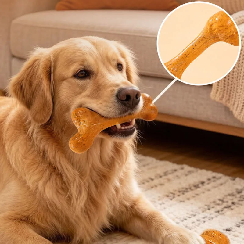 Huesos de piel prensada para perros – Limpieza dental y mordida fuerte - imagen 3