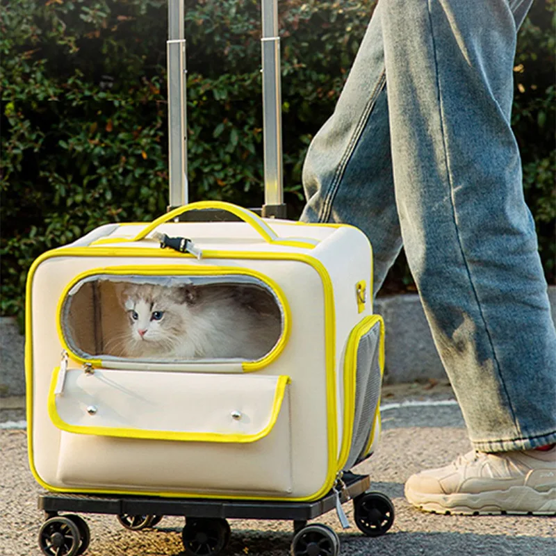 Transportín de viaje transpirable para perros y gatos – Gran capacidad - imagen 4