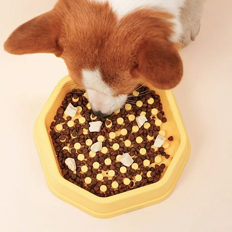 Cuenco de alimentación lenta para perros y gatos, antideslizante - imagen 4