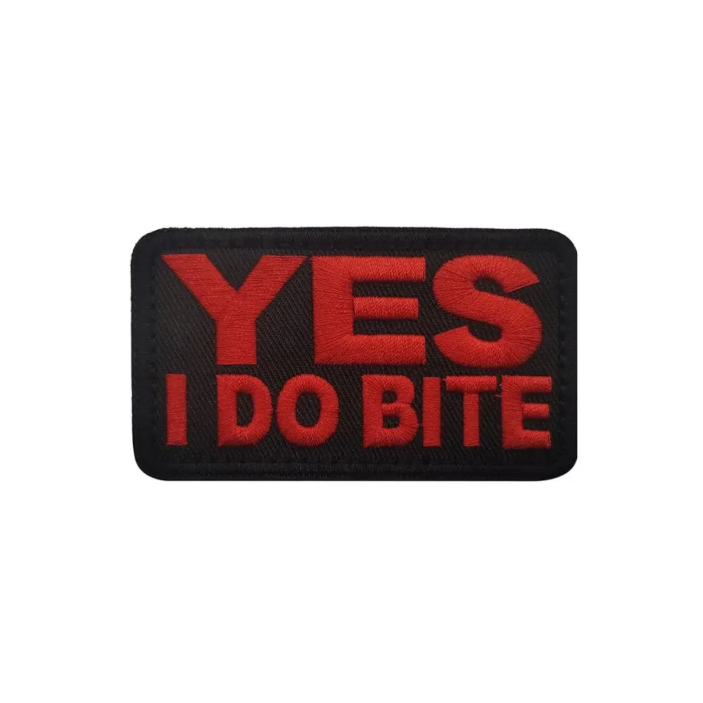 Warnning Slogan Embroidery Patch Armband Badge Applique Embellishment Appliques Military Tactical Patches - imagen 5