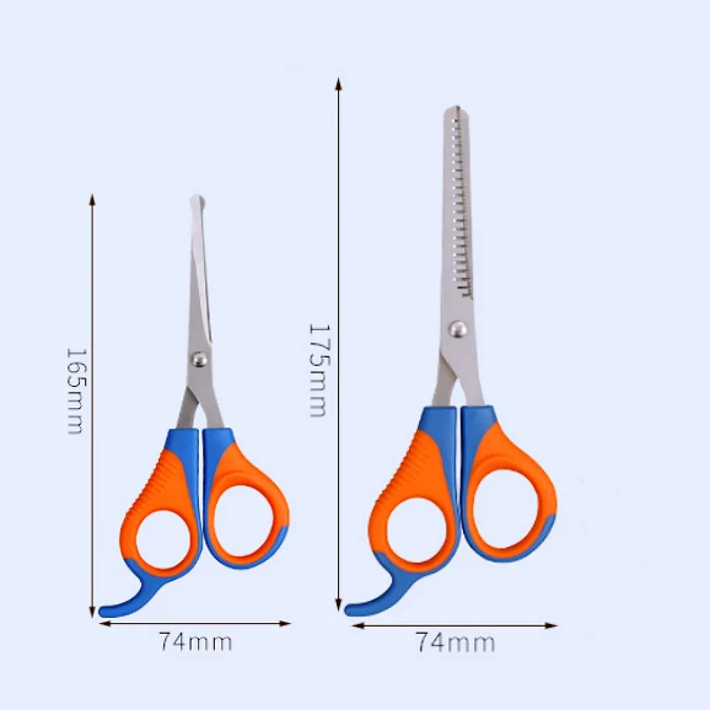 Tijeras para perros, tijeras para el cuidado de perros sin daños, limpieza del cabello para perros, mango cómodo, recortador de pelo para perros, suministros para mascotas