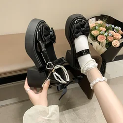 Zapatos Mary Jane Lolita de tacón para mujer – Negro elegante