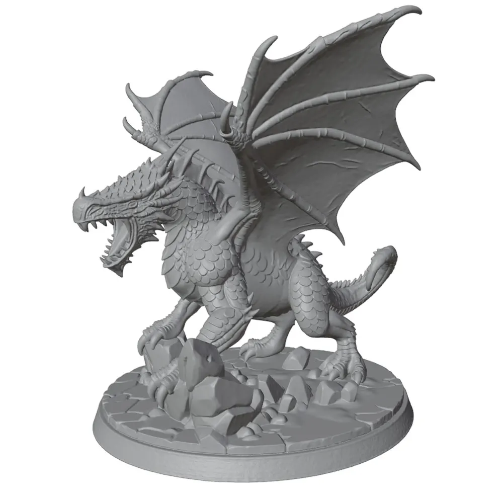 Juguete dragón para perros – Figura 3D resistente sin pintar - imagen 2
