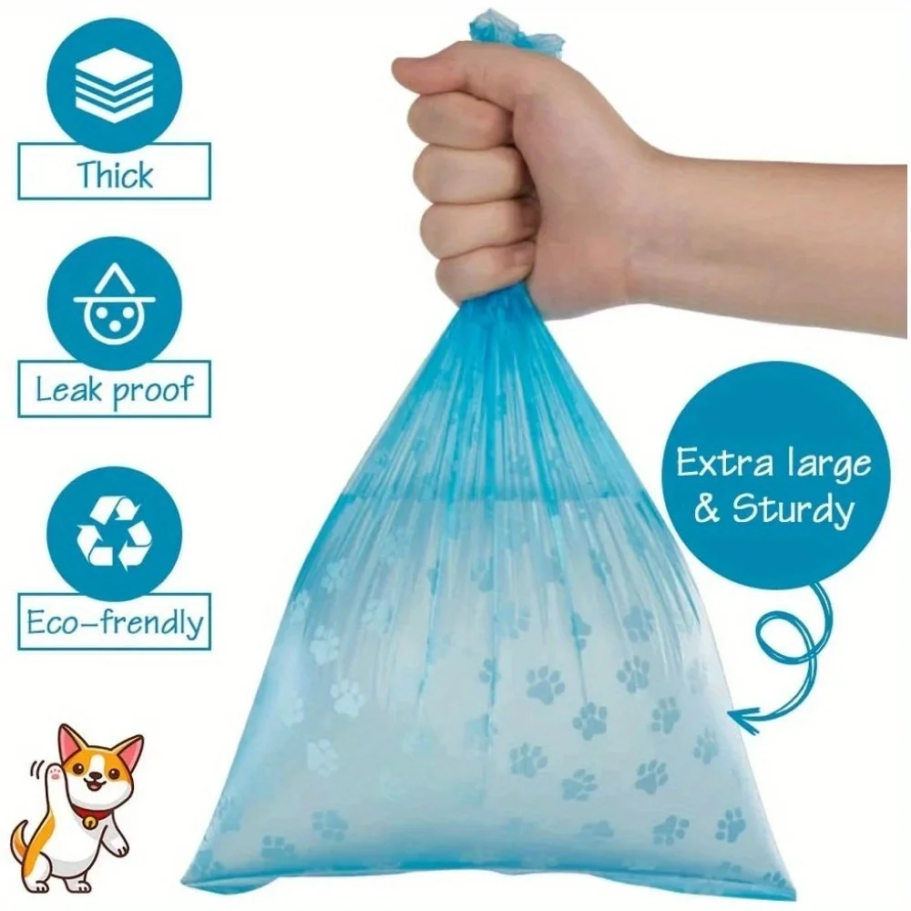 Paquete de 26 bolsas para el cuidado de perros, soporte para caca, suministros para mascotas, pañales para perros, soporte para almohadilla para orinar, productos dispensadores para orinal para mascotas, hogar - imagen 2