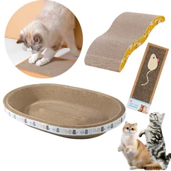Rascador ovalado para gatos – juguete y protección de muebles