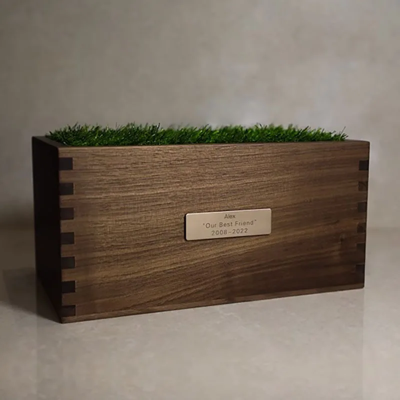 Urna de madera personalizada para cenizas, urna para mascotas, recuerdos para gatos y perros, caja de memoria de entierro, foto, funeral, suministros para animales