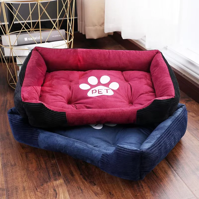 Cama lavable de hueso cálido para mascotas, alfombrilla de algodón para perrera, nido suave, cestas para perros pequeños, medianos y grandes - imagen 2