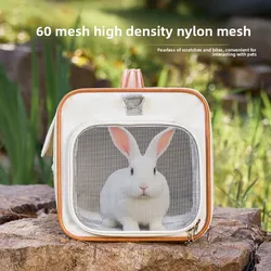 Transportín mochila para gatos y conejos – Bolsa ventilada reversible