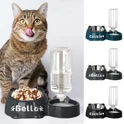 Cuenco 2 en 1 personalizado para gatos y perros con dispensador de agua