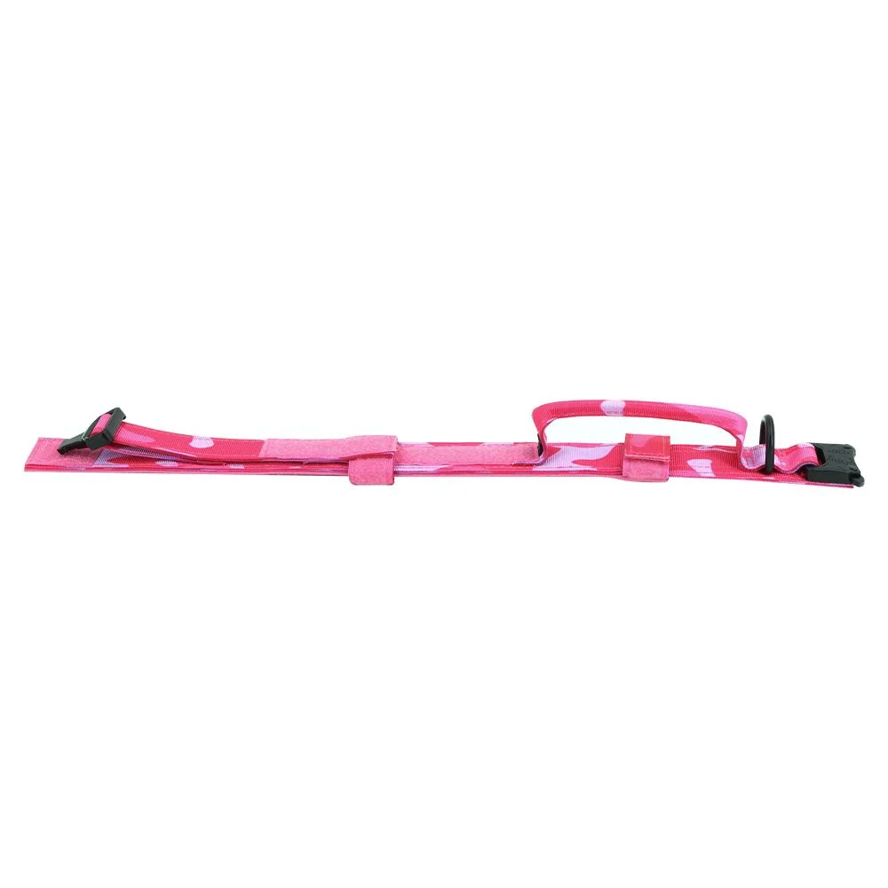 Collar de nailon ajustable rosa para perros - imagen 2