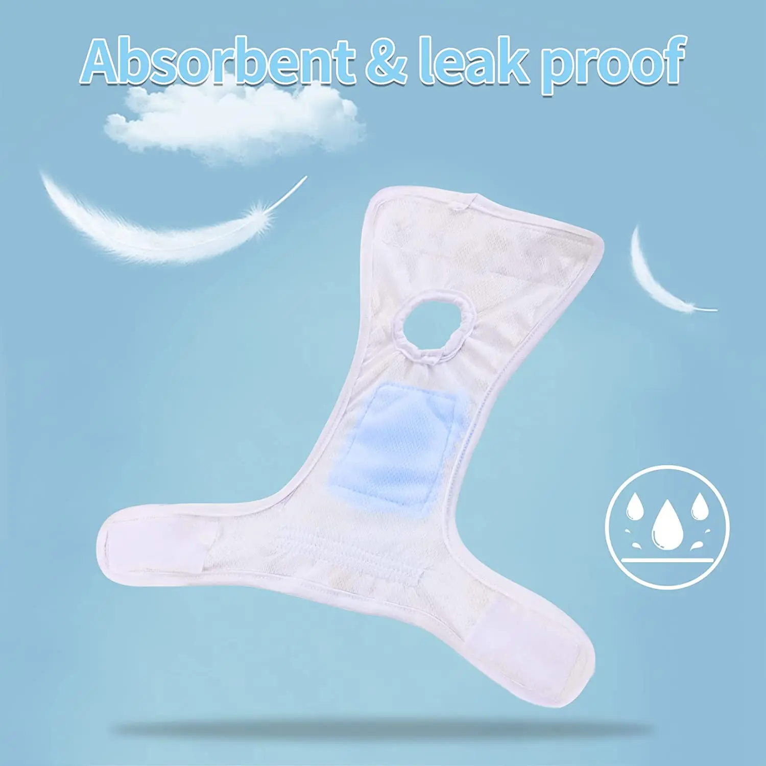 Pañales lavables para perros femeninos, bragas para perros, bragas fisiológicas cómodas y reutilizables, pañales para perros pequeños, medianos y grandes - imagen 3